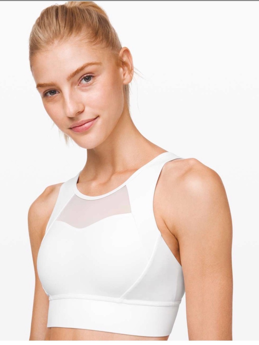 Lululemon Breathe it In Bra White Size 6 New With Tags